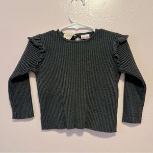 Zara Baby Knitwear Gray Ribbed Kids Top Sz 12-18 Mo
